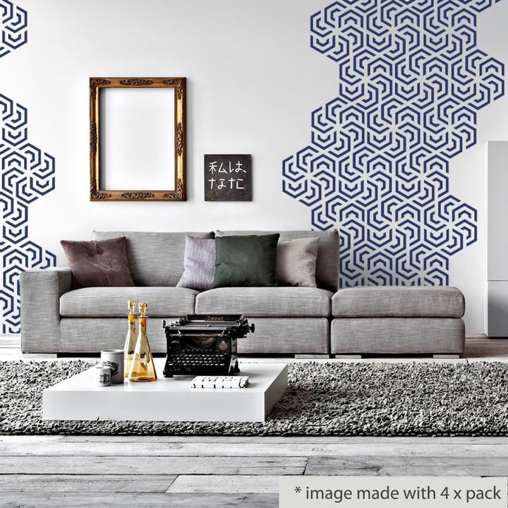Image du produit Walplus Motif de géométrie polygonale (90 x 30 cm)