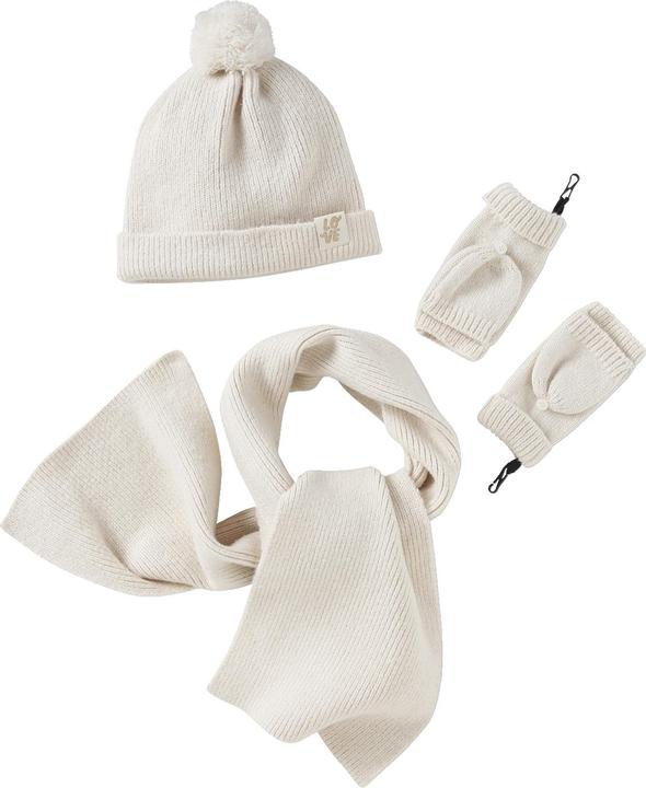 Actual product image Vertbaudet Girls' set: hat, scarf & gloves
