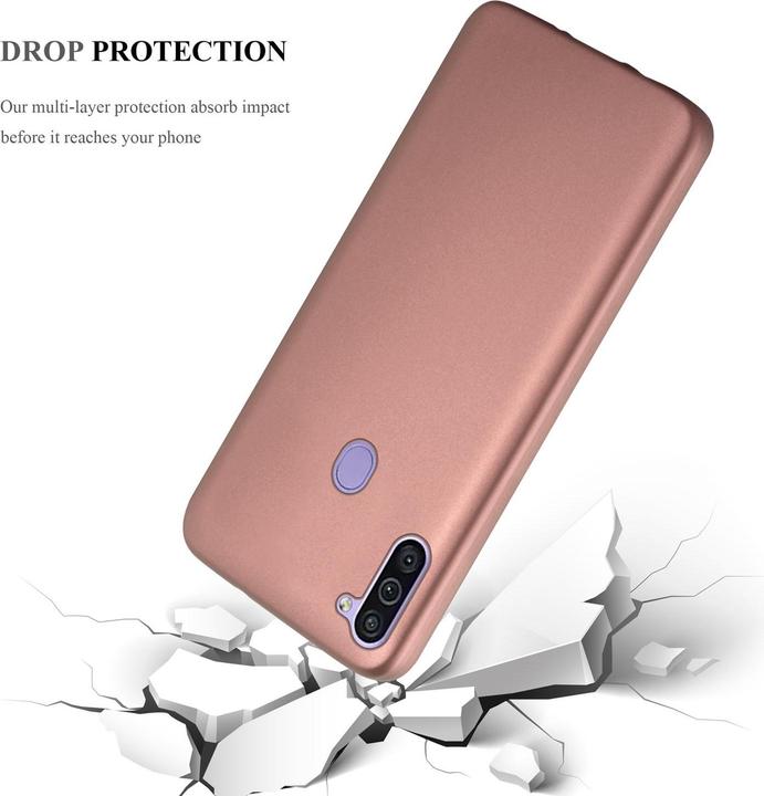 Actual product image Cadorabo TPU Matt Metallic Cover (Samsung Galaxy M11, Samsung Galaxy A11)