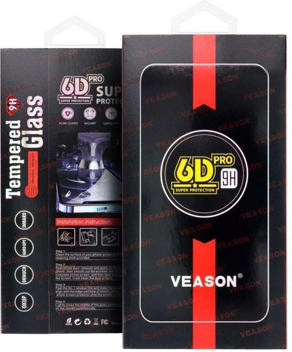 Produktbild Veason Protective glass 6D Pro Glass - for Iphone 15 black (1 Stück, Apple iPhone 15)