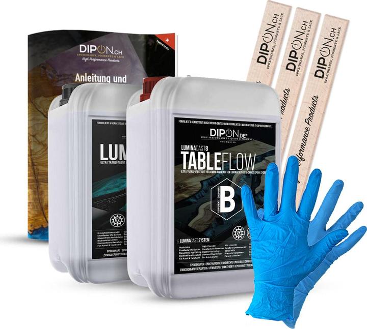 Image du produit Dipon Résine époxy LuminaCast 8 Table Flow, 9 kg