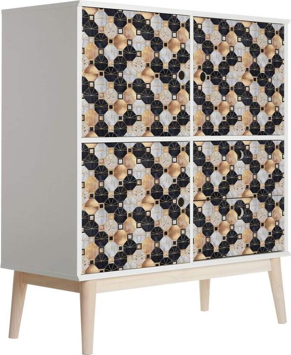 Image du produit Trenddeko Art déco : or et noir (100 x 150 cm)