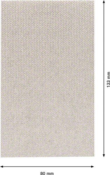 Image du produit Bosch Professional Zubehör Accessories 2608901631 Filet de ponçage pour ponceuse vibrante Grain 80 (L x l) 133mm x 80mm 50p. (80 Poids)