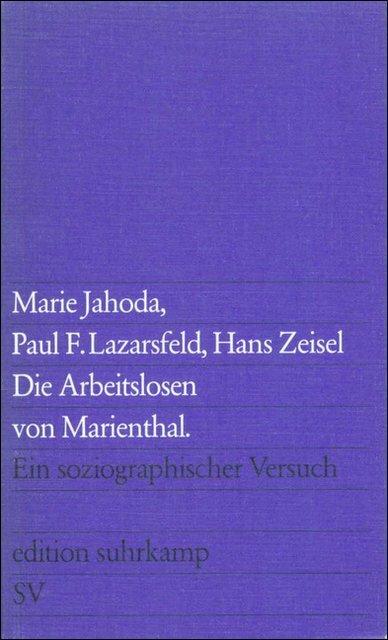 Immagine prodotto Die Arbeitslosen von Marienthal (Tedesco, Marie Jahoda, 1975)