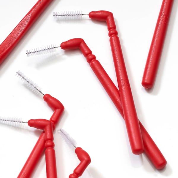 Immagine prodotto dm Dontodent Scovolini interdentali rosa angolati 0,4 mm ISO 2 (28 x, 0.40 mm)