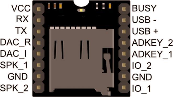 Immagine prodotto Purecrea Modulo mini lettore MP3 DFPlayer per Arduino
