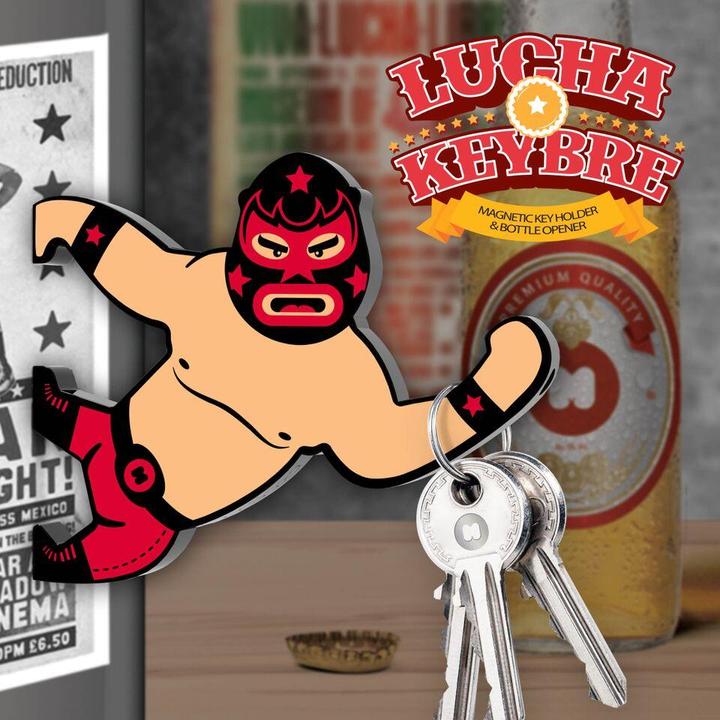 Actual product image Mustard Lucha Key-bre key holder bottle opener