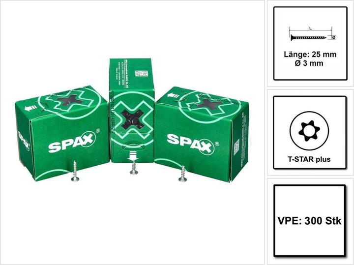 Actual product image Spax Back wall screws (300 Screws per piece)