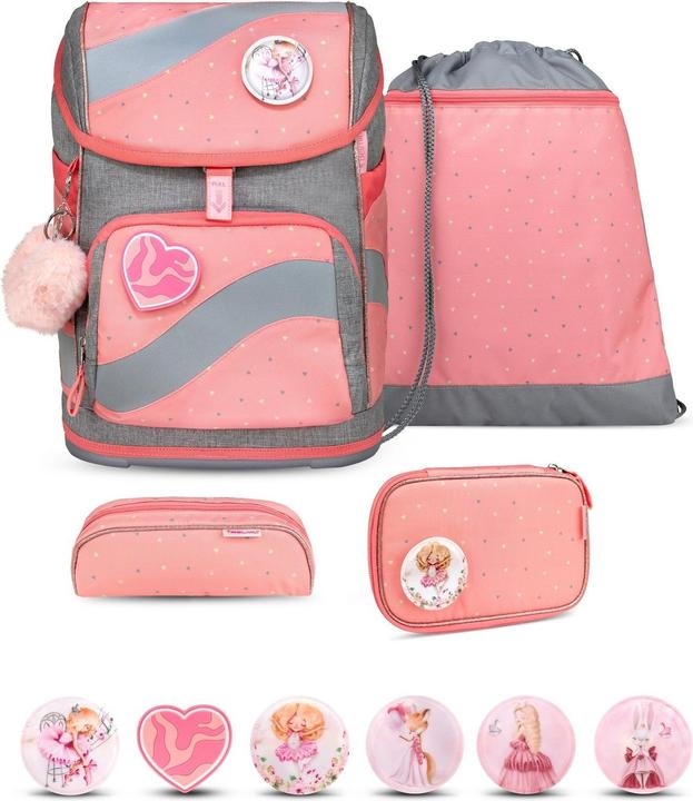 Belmil SMARTY Schulrucksack-Set Minimal Triangels (20 l)