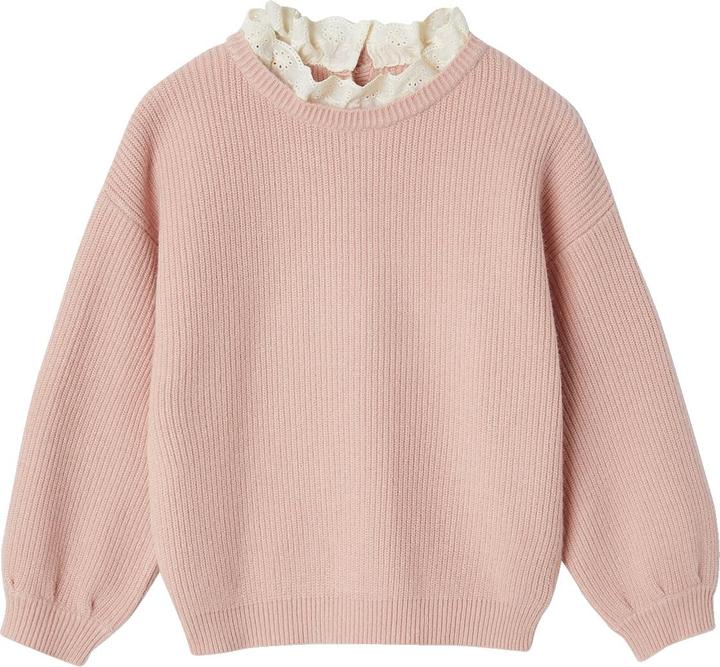 Immagine prodotto Vertbaudet Mädchen Pullover mit Volantkragen, Capsule Collection MAMA, TOCHTER & BABY Oeko-Tex (110)