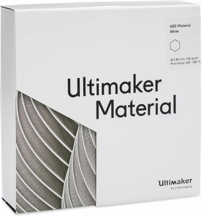 Immagine prodotto Ultimaker Filamento (ABS, 2.85 mm, 750 g, Bianco)