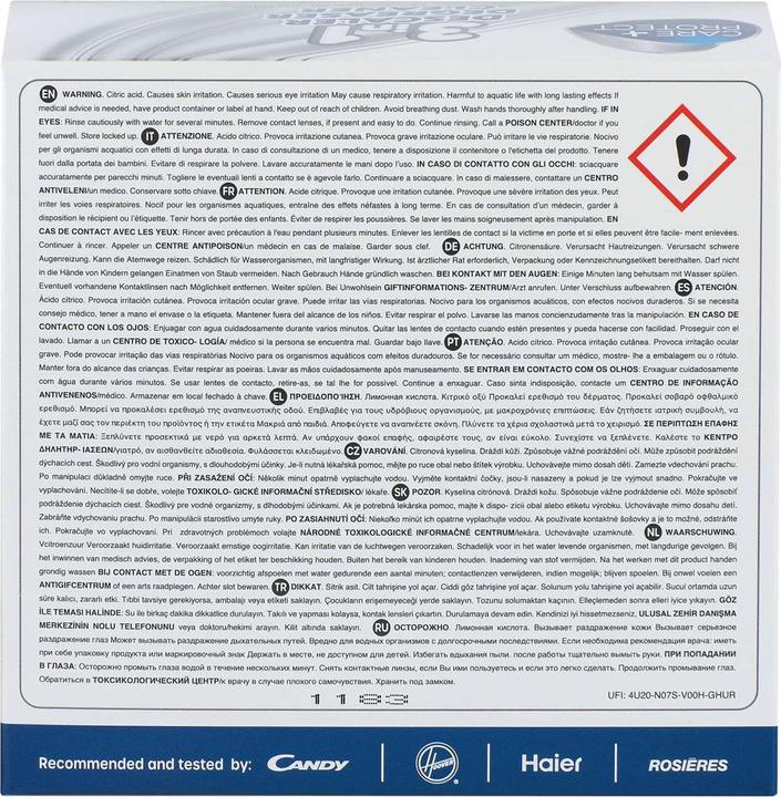 Nährwerte und Zutaten Care + Protect CPP1250DW (600 ml)
