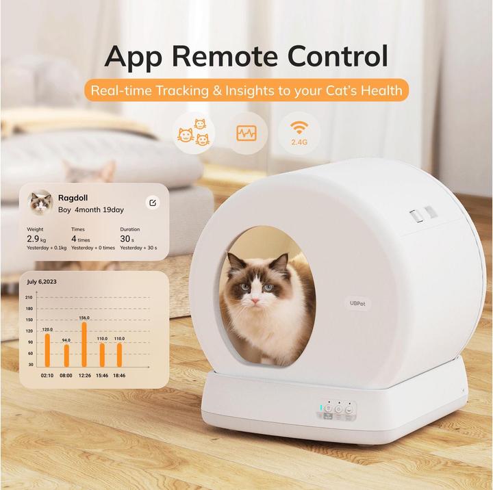 Produktbild UBPet Katzentoilette C10 (Selbstreinigendes Katzenklo)