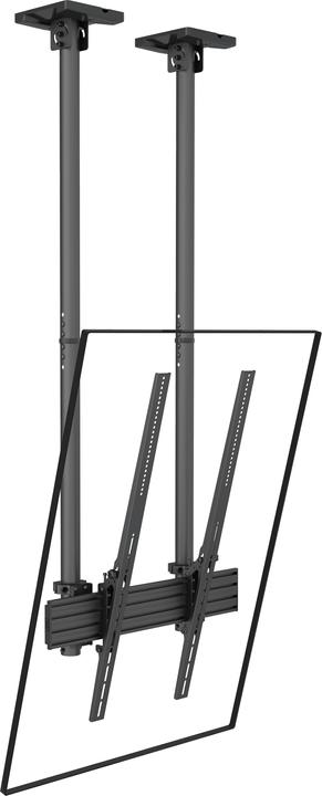 Multibrackets Deckenhalter, 40"-100", schwarz, neigbar 15°