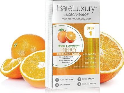 Actual product image Morgan Taylor Bare Luxury Complete Manicure and Pedicure Orange and Lemongrass