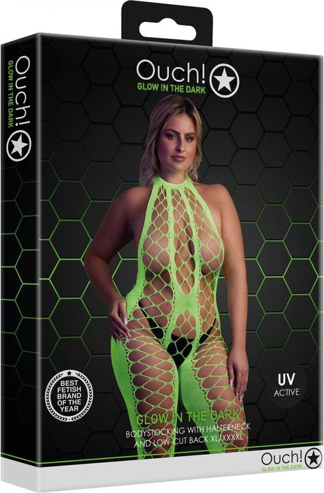 Actual product image Ouch! Bodystocking with Halterneck (One size)