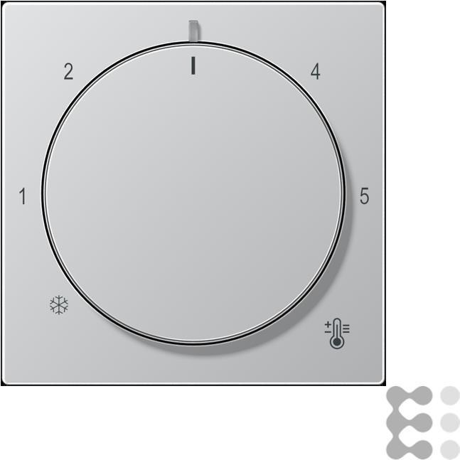 JUNG Abdeckung f.Thermostat A1749BFAL Aluminium