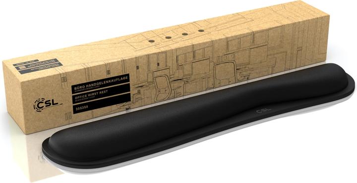 Image du produit CSL Repose-poignets pour clavier, protège-poignets pour clavier, position ergonomique, 43 cm, lavable