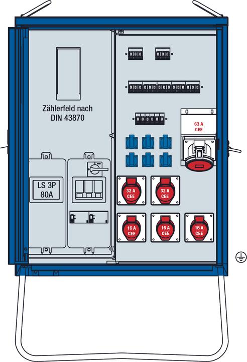 Actual product image As - Schwabe End distributor cabinet (CEE 7/3, CEE)