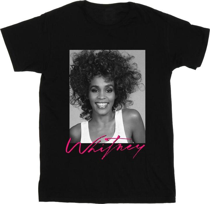 Immagine prodotto Whitney Houston Smile Photograph Maglietta Ampia Donna (4XL)