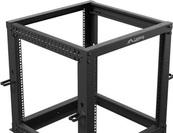 Actual product image Lanberg OPEN RACK 19 12U 600X600-1100 REGULOWANY CZARNY (19 inch rack)