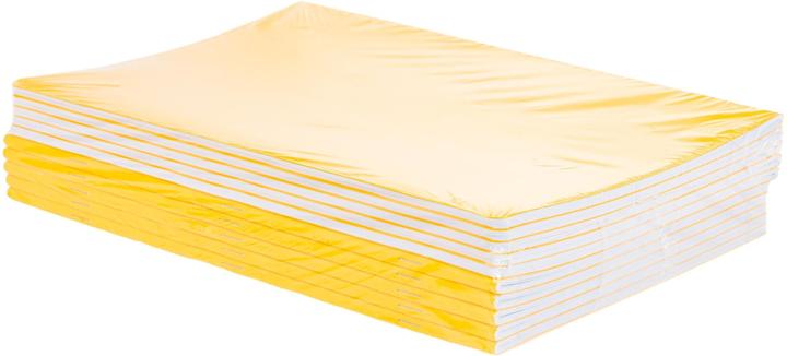 Image du produit Office Cahier scolaire A4, Ligné, Jaune, 10 pièces (A4, À rayures)