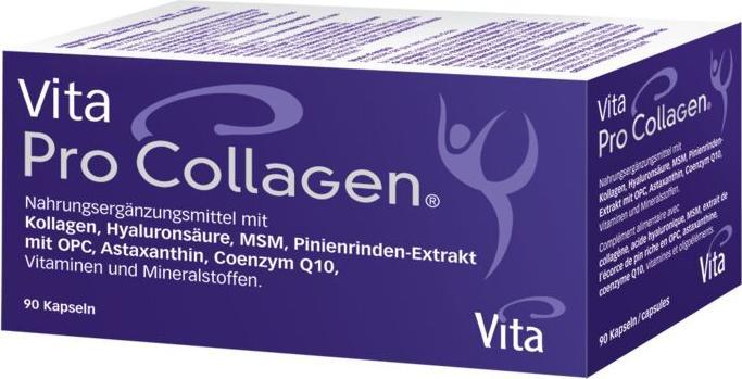 Produktbild Vita PRO Kollagen MSM Kiefernrinde OPC Astaxanthin und mehr (90 Stück, Kapseln, 313 g)