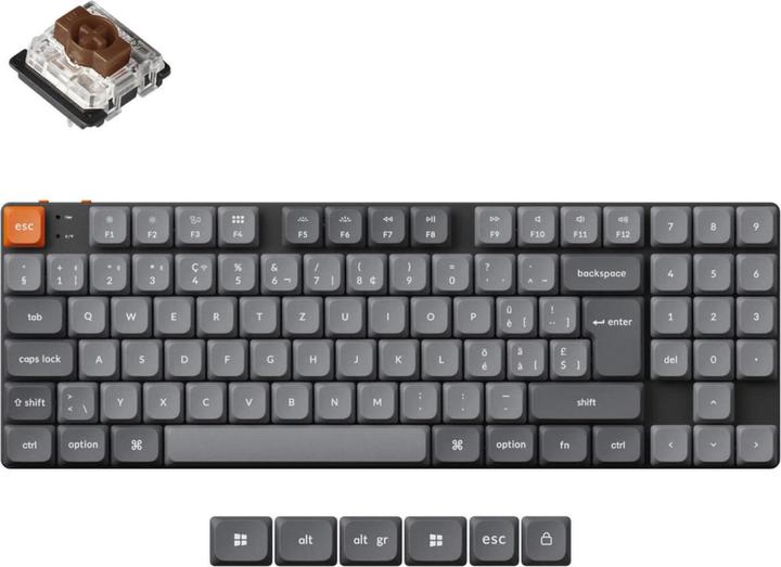 Actual product image Keychron K13 Max (CH, Wireless, Cable)