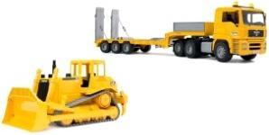 Immagine prodotto Bruder Caricatore ribassato MAN TGA con bulldozer Cat