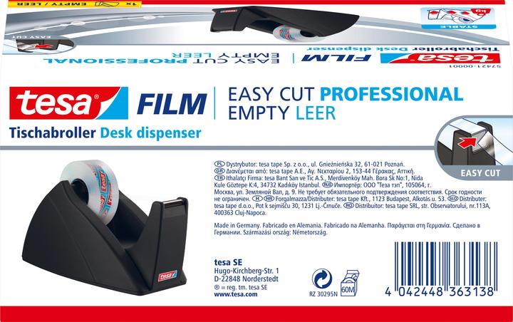 Produktbild tesa tesafilm EASY CUT Tischabroller - Klebeband-Spender für Rollen bis 33 m x 19 mm