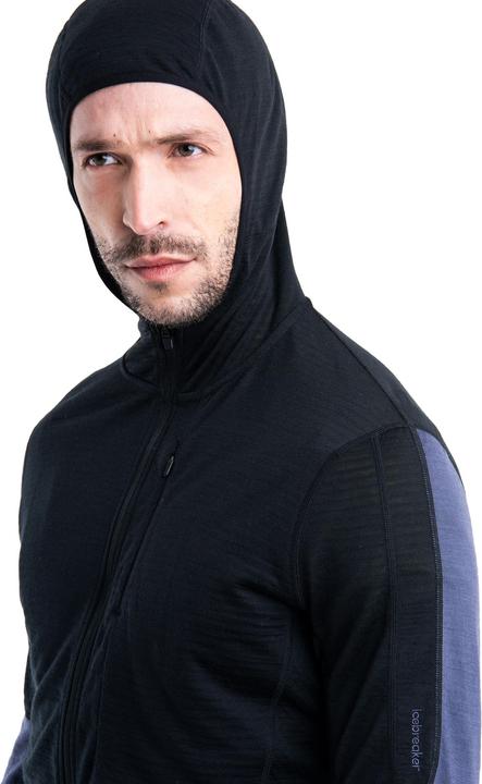 Immagine prodotto Icebreaker Uomo Merino 200 Realfleece Descender LS Felpa con cappuccio e zip (XXL)