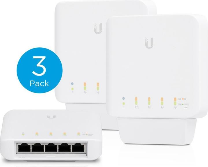 Actual product image Ubiquiti USW-FLEX-3 3-Set (5 Ports)