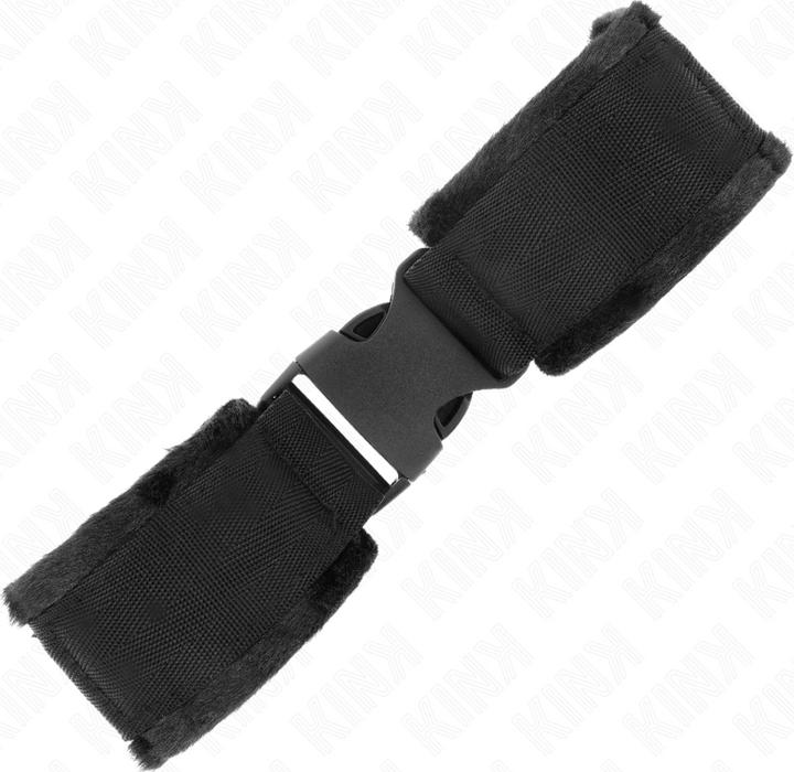 Actual product image Kink Nylon Bind Handcuffs With Velcro Fastener Red-Black Model 1 Adjustable 25-35 cm X 6 cm