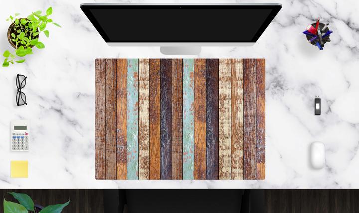 Actual product image CoverYourDesk Shabby-style striped wood look