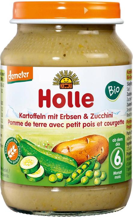 Produktbild Holle Kartoffeln Erbsen und Zucchini (190 g)