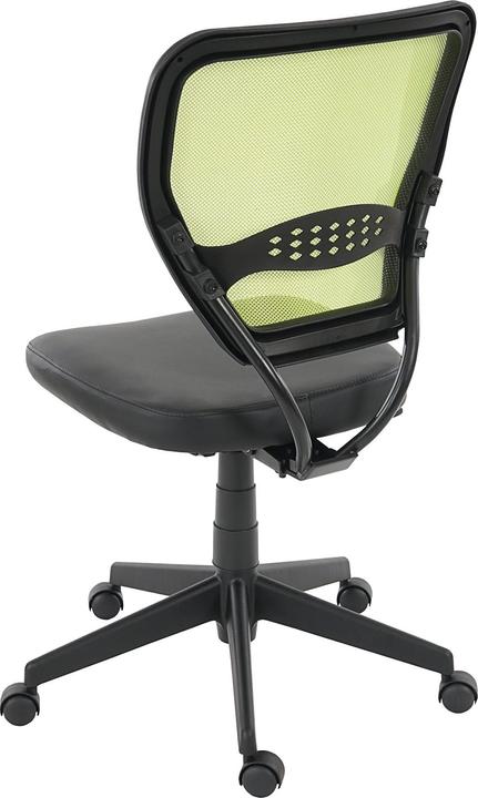 Produktbild Swisshandel24 Profi-Bürostuhl Seattle, Chefsessel Drehstuhl, 150kg belastbar, Kunstleder - grün ohne Armlehnen