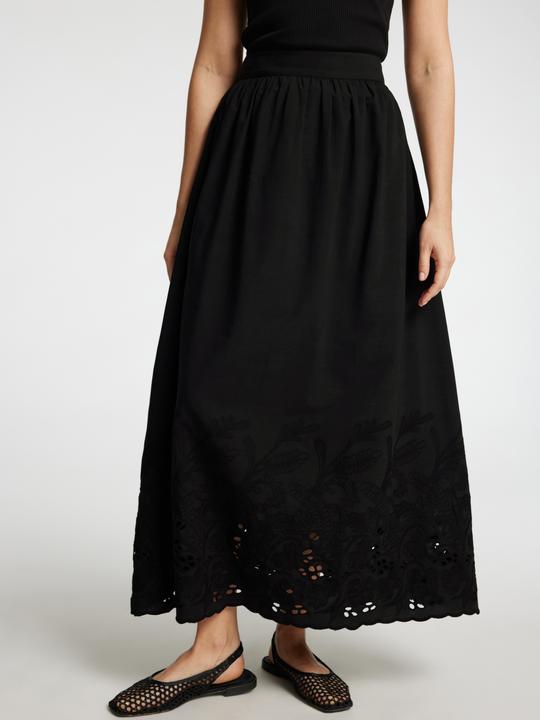 Actual product image Selected Femme Broderie Anglaise Maxirock (38)