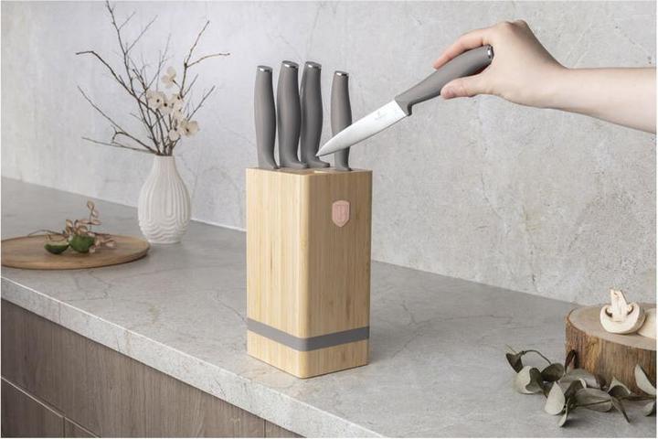 Produktbild BerlingerHaus Haus 6-teiliges Messerset mit Messerblock, Taupe Collection