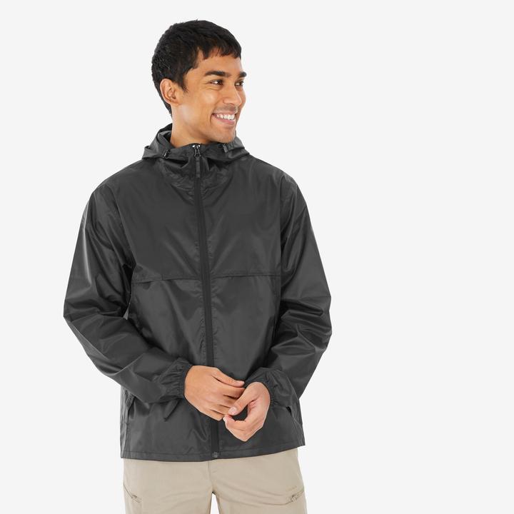 Produktbild Quechua Regenjacke Herren Raincut Fullzip - schwarz (4XL)