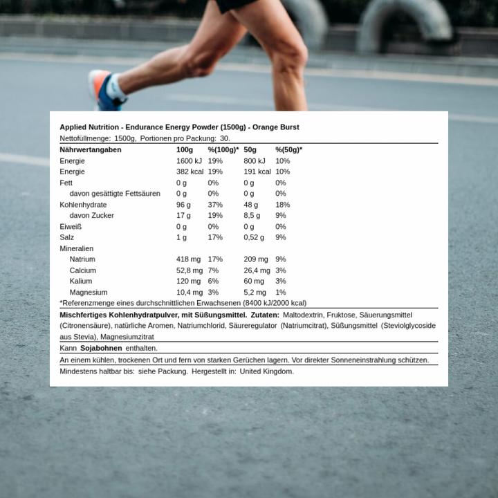 Image du produit Applied Nutririon Endurance Energy 1.5kg Applied Nutrition (Orange, 1 pcs, 1500 g)