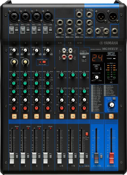 Actual product image Yamaha MG10XUF (Studio- and Livemixer)