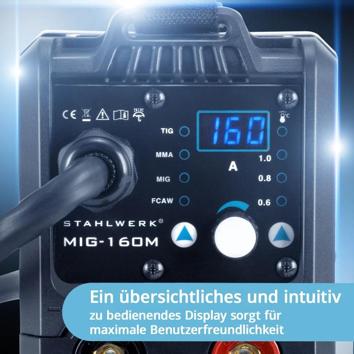 Produktbild Stahlwerk Schweissgerät MIG MAG 160 M Lift TIG Starter Set mit 160 Ampere