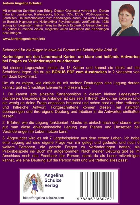 Produktbild Kartenlegen lernen mit 40x Lenormand Power bei Veränderungen (Deutsch, Angelina Schulze, 2020)