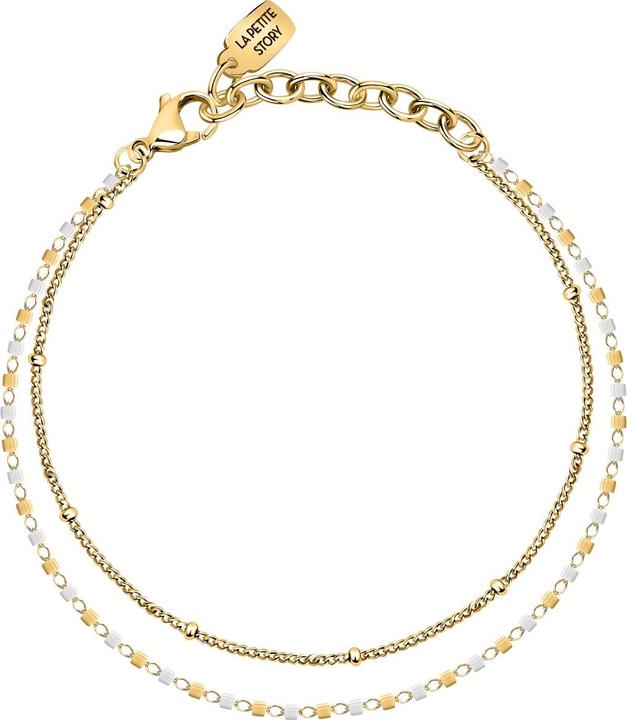 La Petite Story Friendship Armband (16 cm, Edelstahl, Emaille)