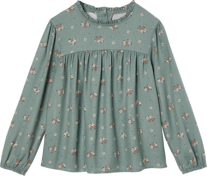 Actual product image Vertbaudet Girls' blouse with floral pattern (140)