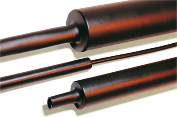 Immagine prodotto Dönges Tubo termorestringente con adesivo interno, a doppia parete, nero, 19/6 mm, 1,22 m (1 x)