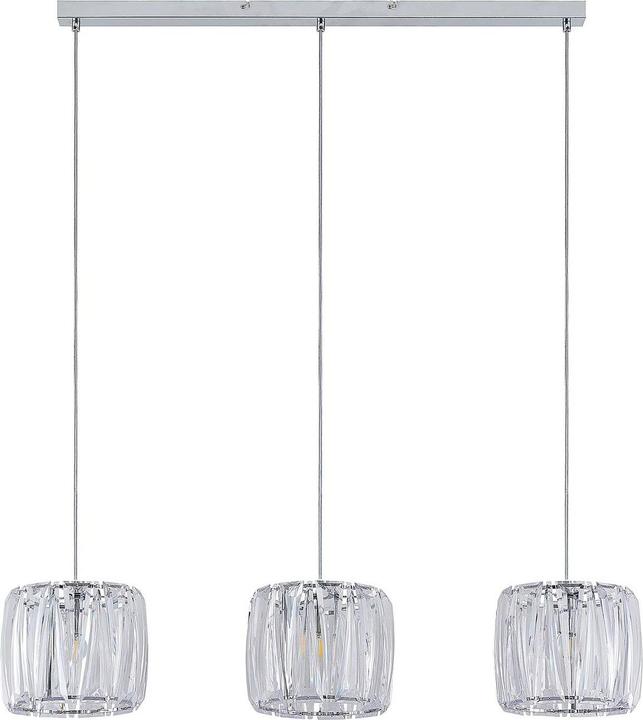 Actual product image Lindby Sofia pendant light Transparent/chrome (E14)