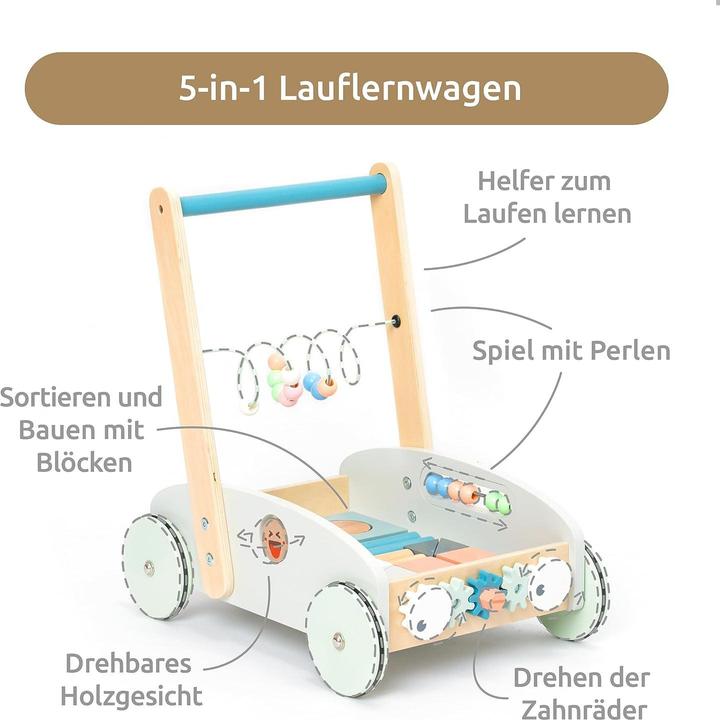 Actual product image UMU Wooden Baby Walker 5 in 1