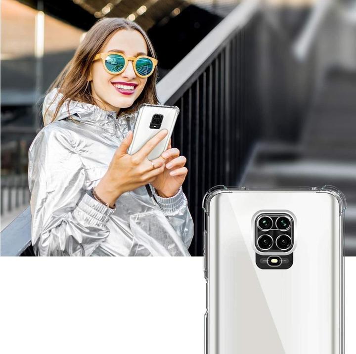 Actual product image Screenguard Xiaomi Redmi Note 9 Pro Case Crystal Soft Airbag Bumper (Xiaomi Redmi Note 9 Pro)