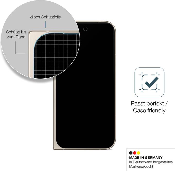 Produktbild Dipos Anti-Shock Displayschutz Matt 9H (1 Stück, Google Pixel 9 Pro Fold)